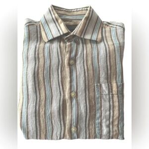 TOSCANO LINEN SHIRT SIZE SMALL